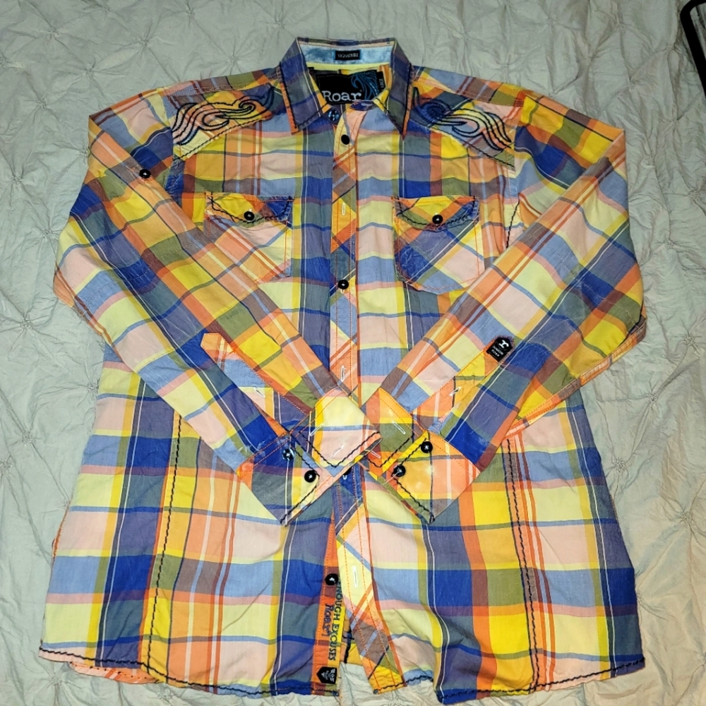 Roar Signature Embroidered Cotton Shirt